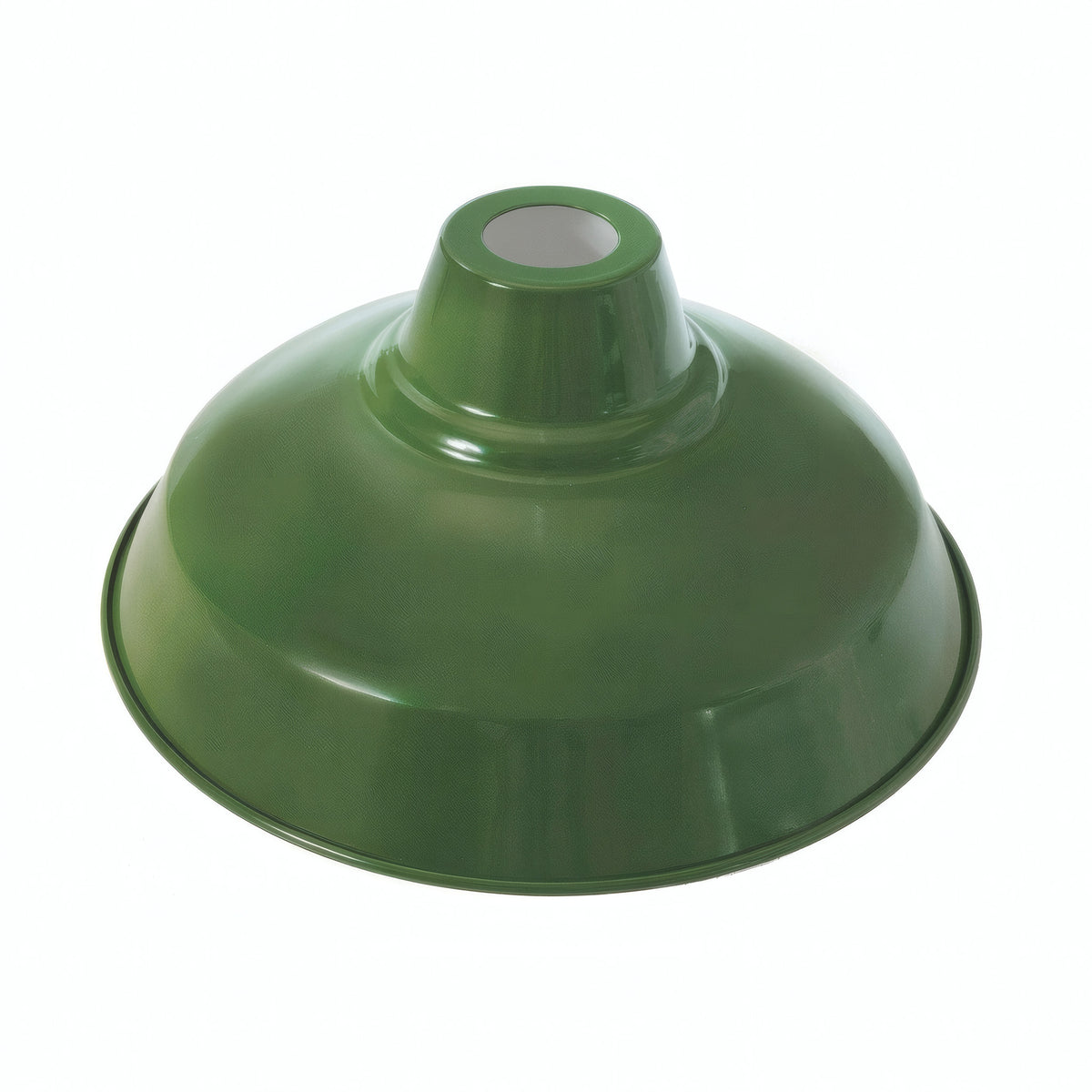 Konischer Lampenschirm aus Metall Ø 30 cm für E27-Fassung — Grün