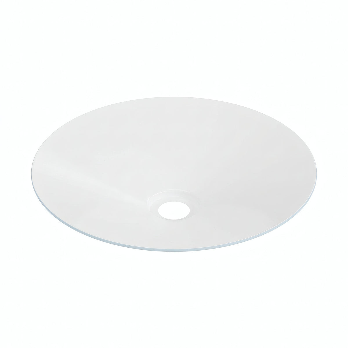 Flacher emaillierter Lampenschirm Ø 30 cm für E27-Fassung — Himmelblau