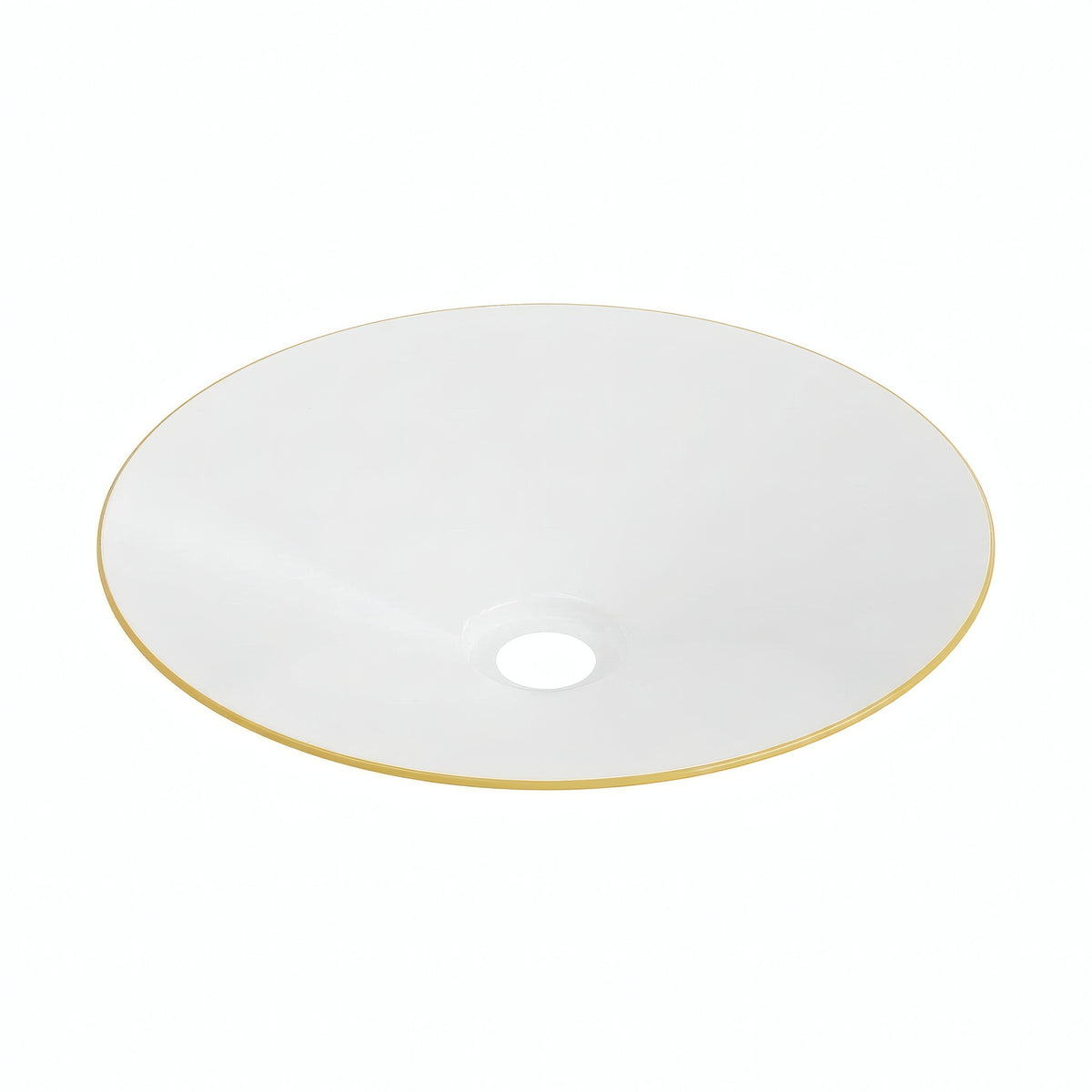 Flacher emaillierter Lampenschirm Ø 30 cm für E27-Fassung — Senfgelb