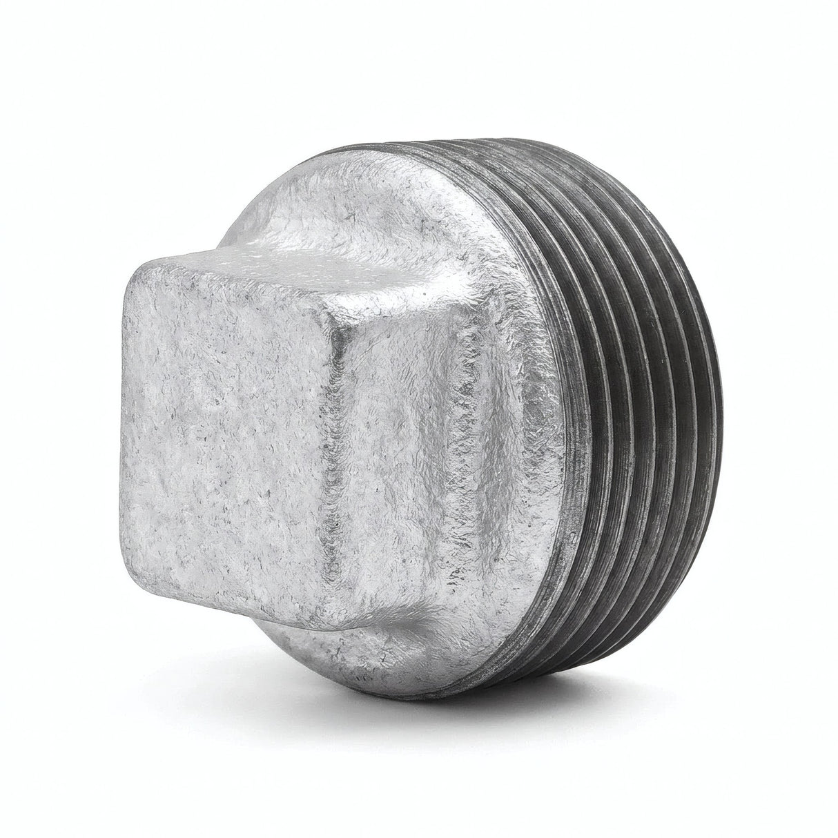 Bouchon mâle sans butée fonte galvanisée - photo produit fond blanc 8