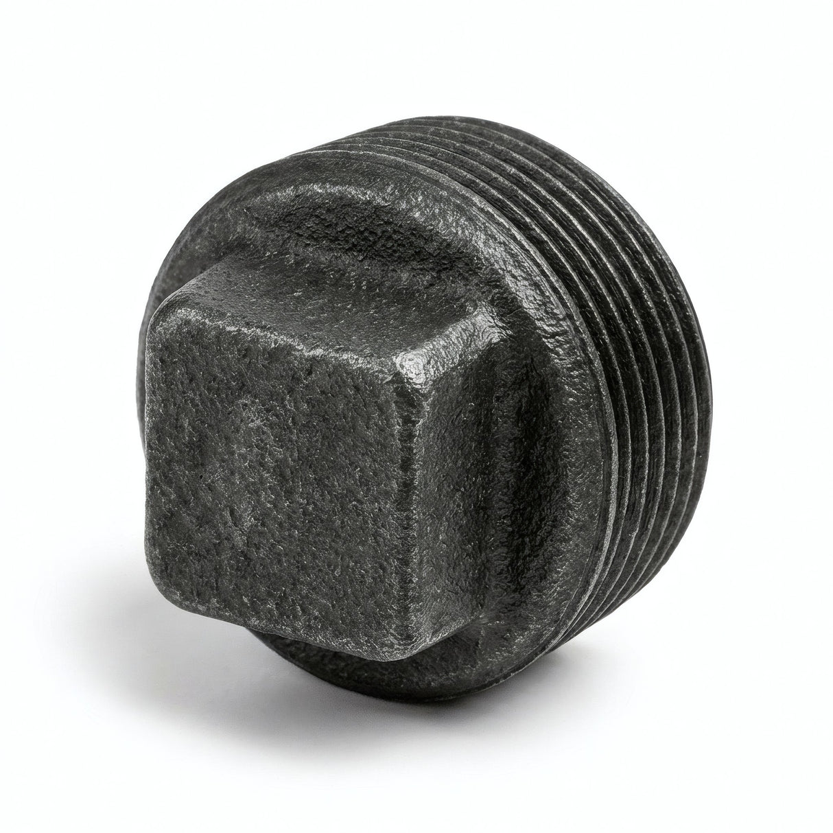 Bouchon mâle sans butée fonte noire - photo produit fond blanc 3