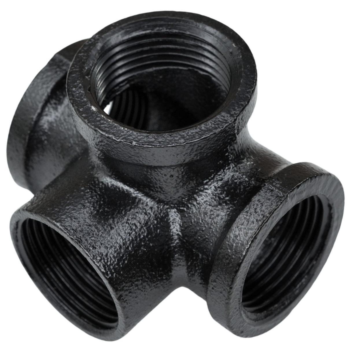 Raccord taraudé pour 4 tubes noir