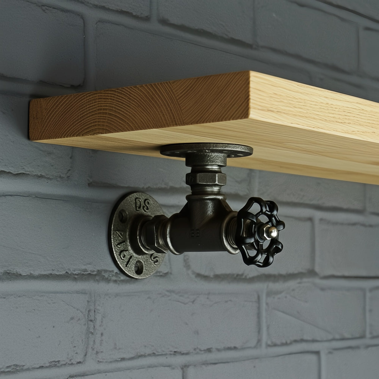 Winkel mit schwarzem Handrad | Modell 3