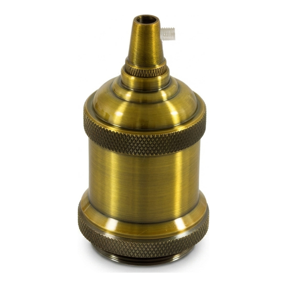 E27-Fassung aus Aluminium im Vintage-Stil — Messing