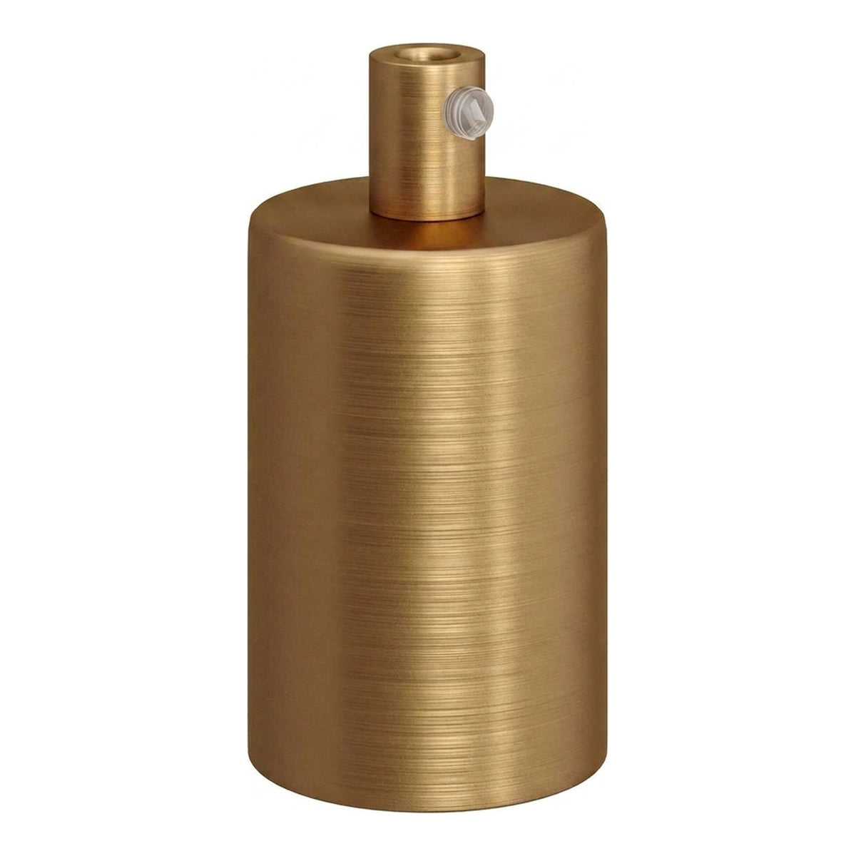 Zylindrische E27-Fassung aus Metall — Zylindrisch, Metall / Satinierte Bronze