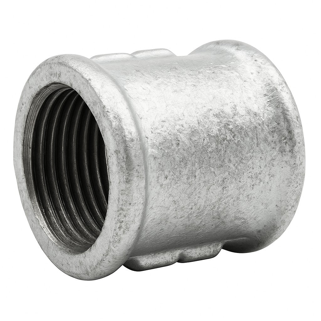 Manchon Droite/gauche plomberie galvanisée