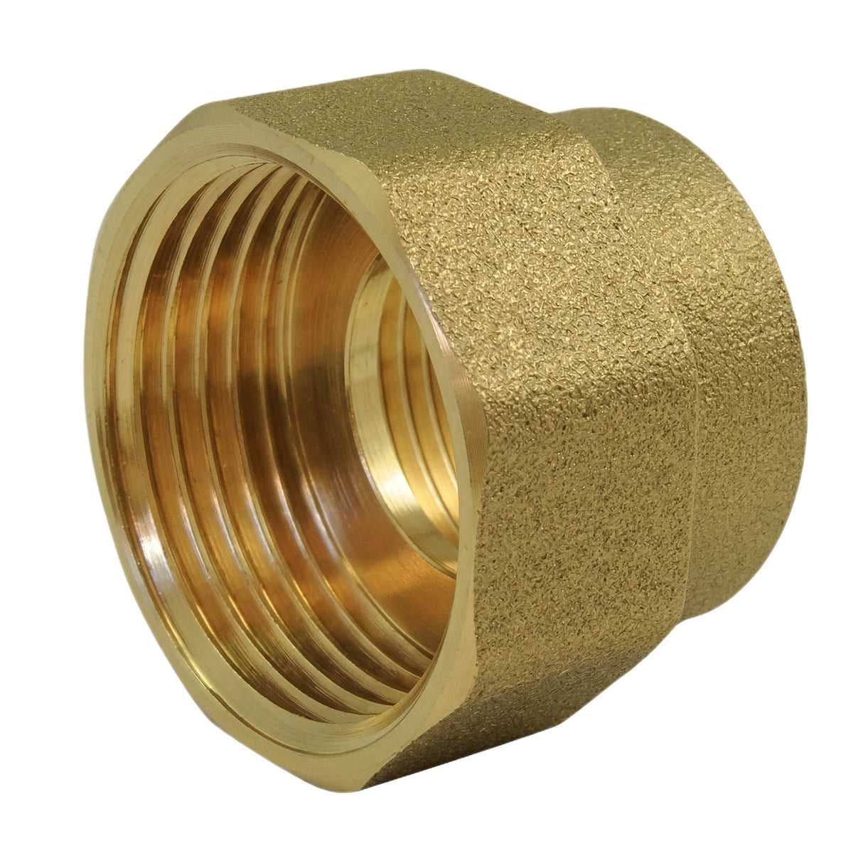 Muffe reduziert weiblich-weiblich aus CW617N Messing BSP - isometrische Ansicht 3/4
