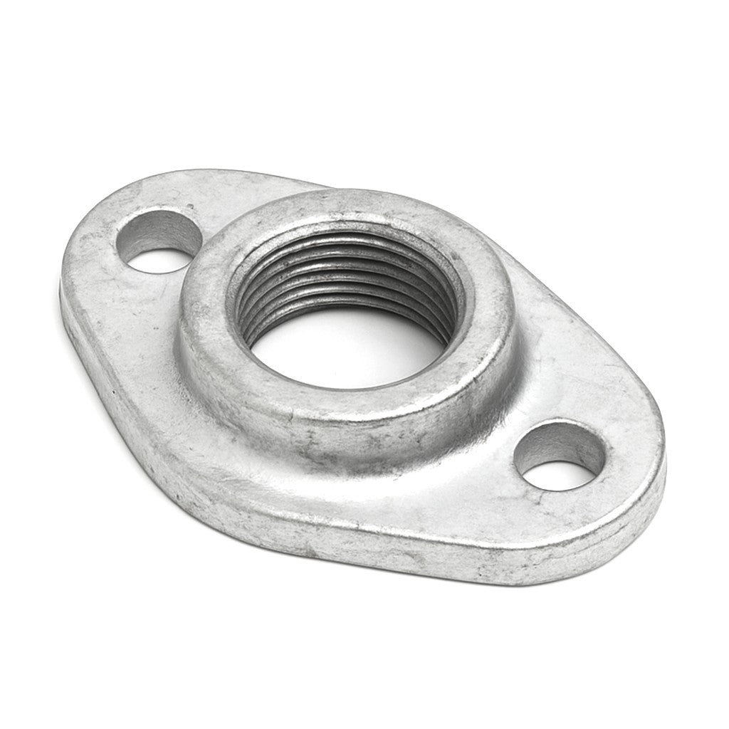 Platine ovale galvanisée plomberie