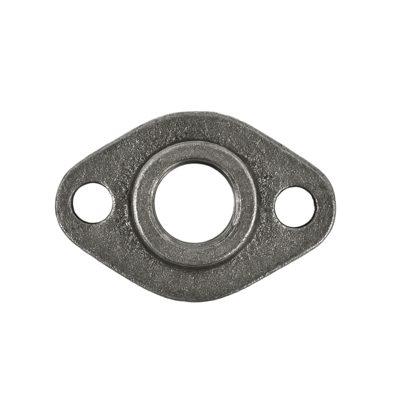 Schwarze ovale Platte