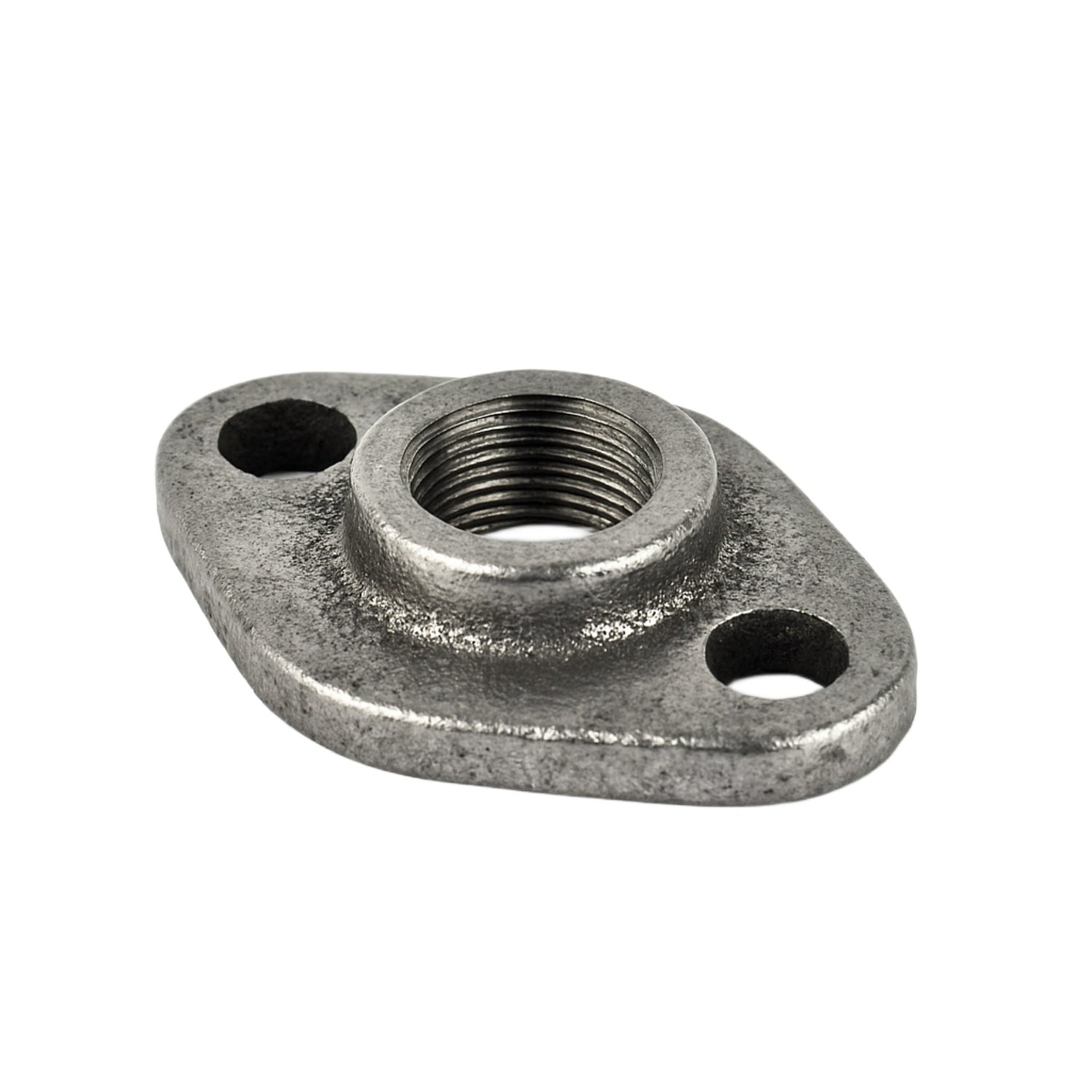 Schwarze ovale Platte