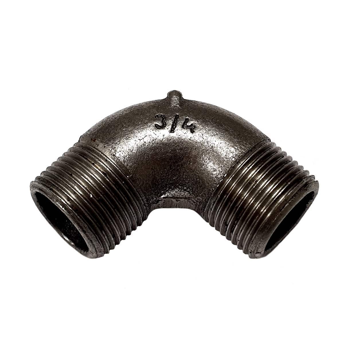 Winkel Gusseisen schwarz 90° I/I