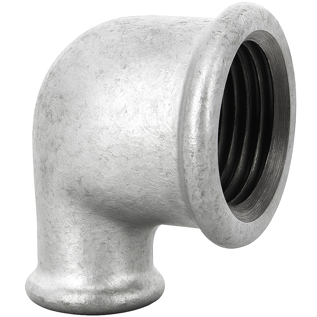Coude réduit galvanisé en fonte pour plomberie