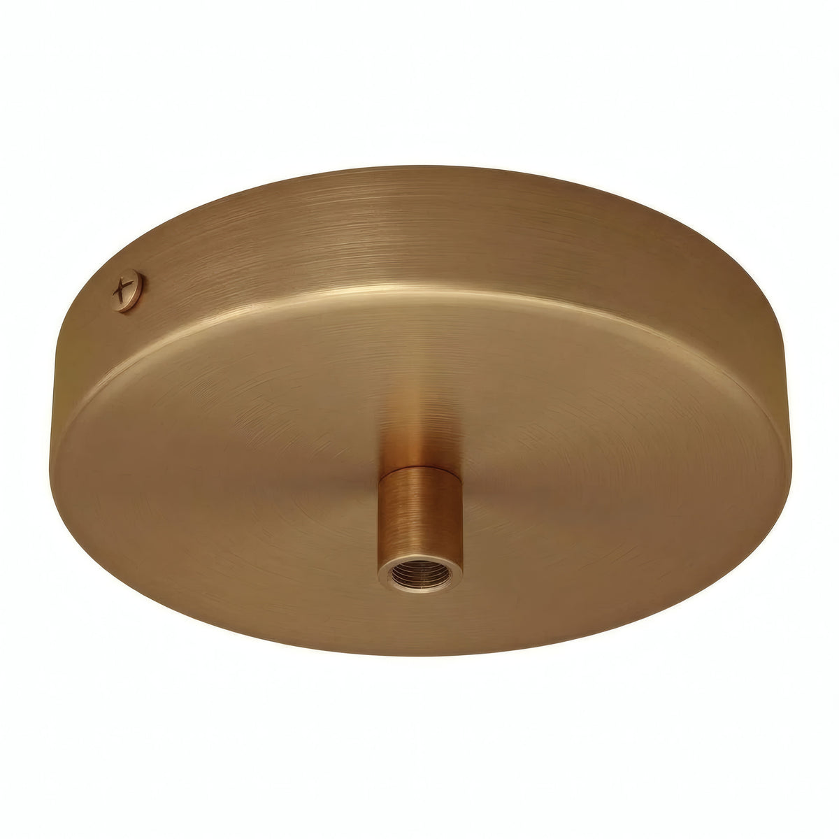 Zylindrischer Baldachin aus Metall, Ø 120 mm — Zylindrisch, Metall / Satinierte Bronze