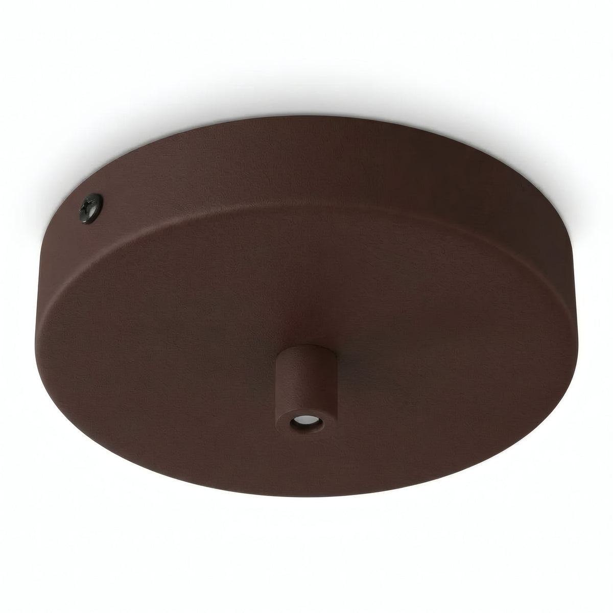 Zylindrischer Baldachin aus Metall, Ø 120 mm — Zylindrisch, Metall / Rost