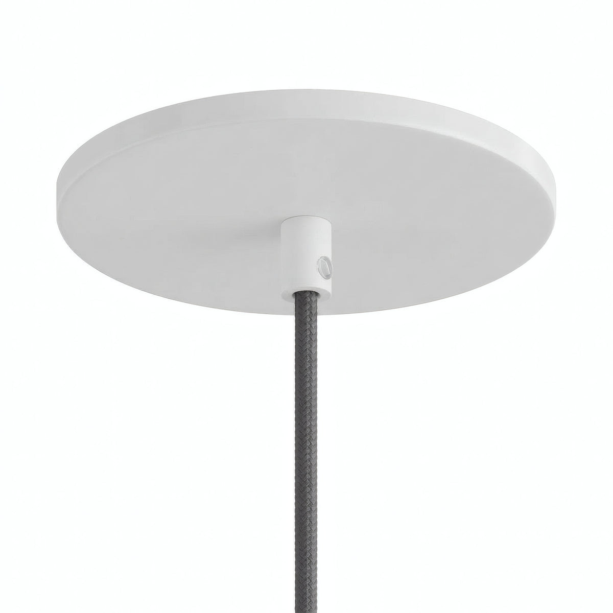 Bündig einbaubarer Baldachin, Ø 126 mm — Weiß matt
