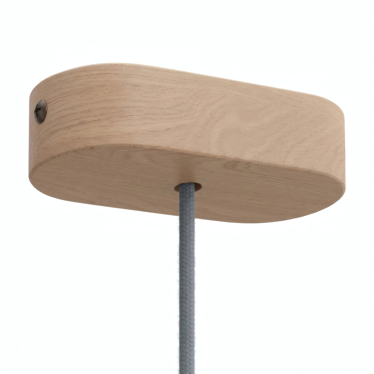 Ovaler Baldachin aus Holz, 120 × 51 mm — Natur