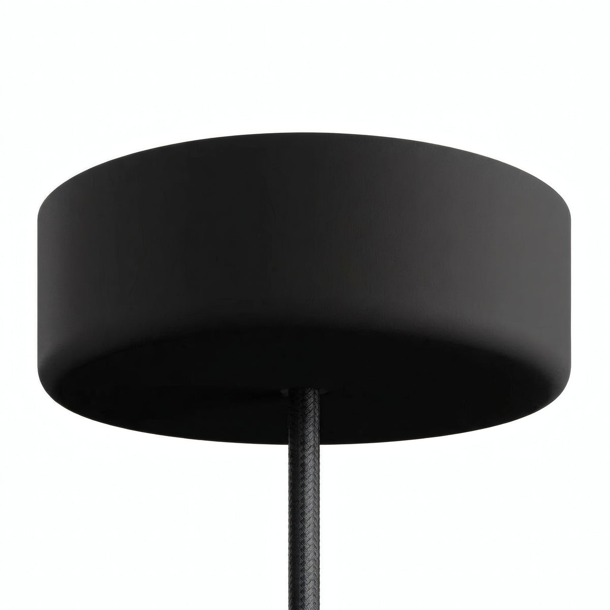 Baldachin aus Silikon für außen IP65, Ø 125 mm — Schwarz