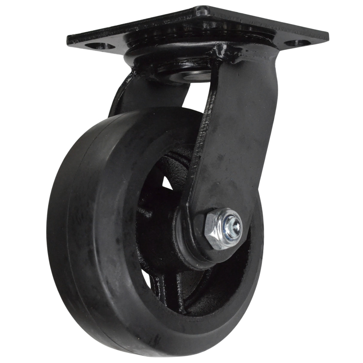 roulette en métal noir pour meuble industriel
