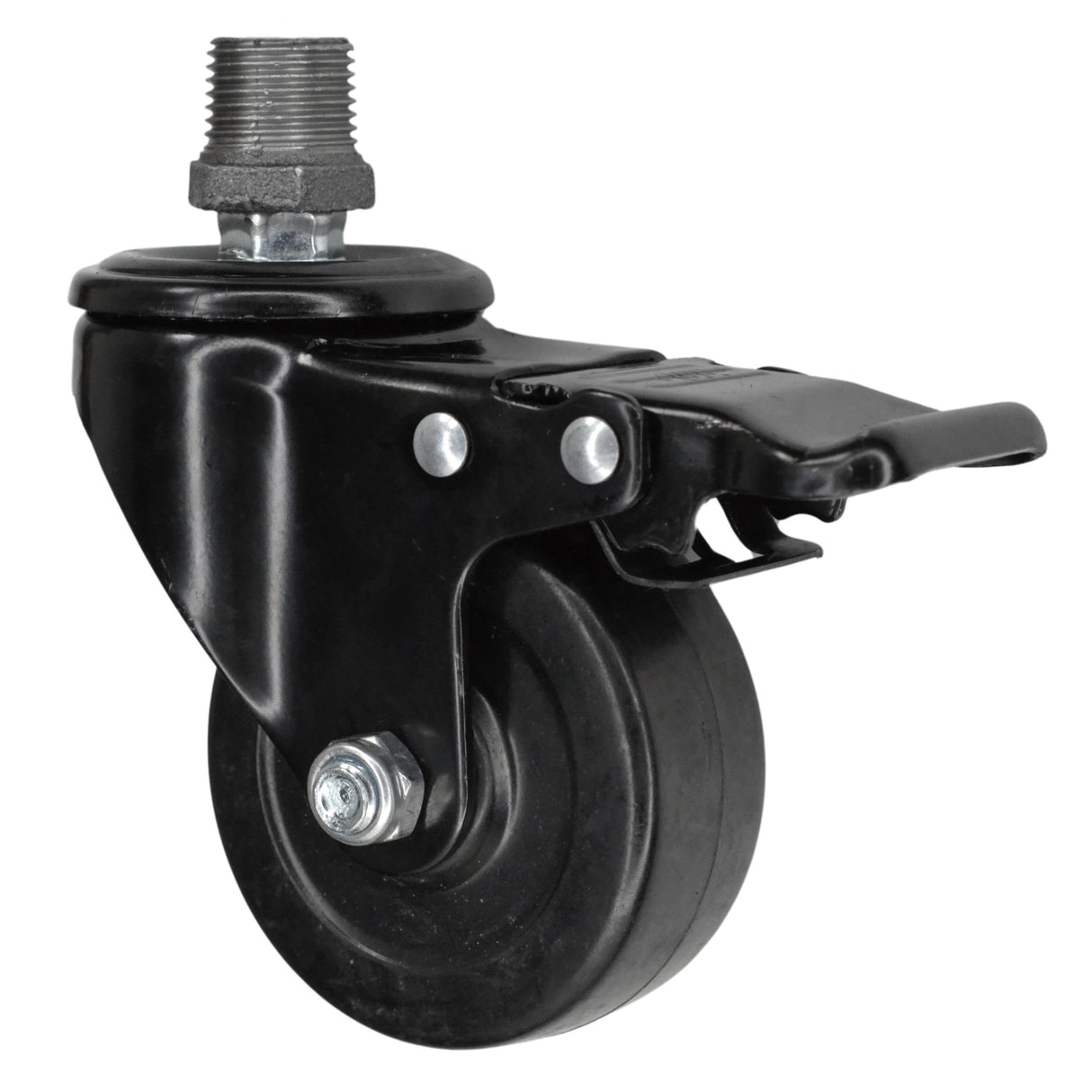 roulette de meuble avec raccord de plomberie