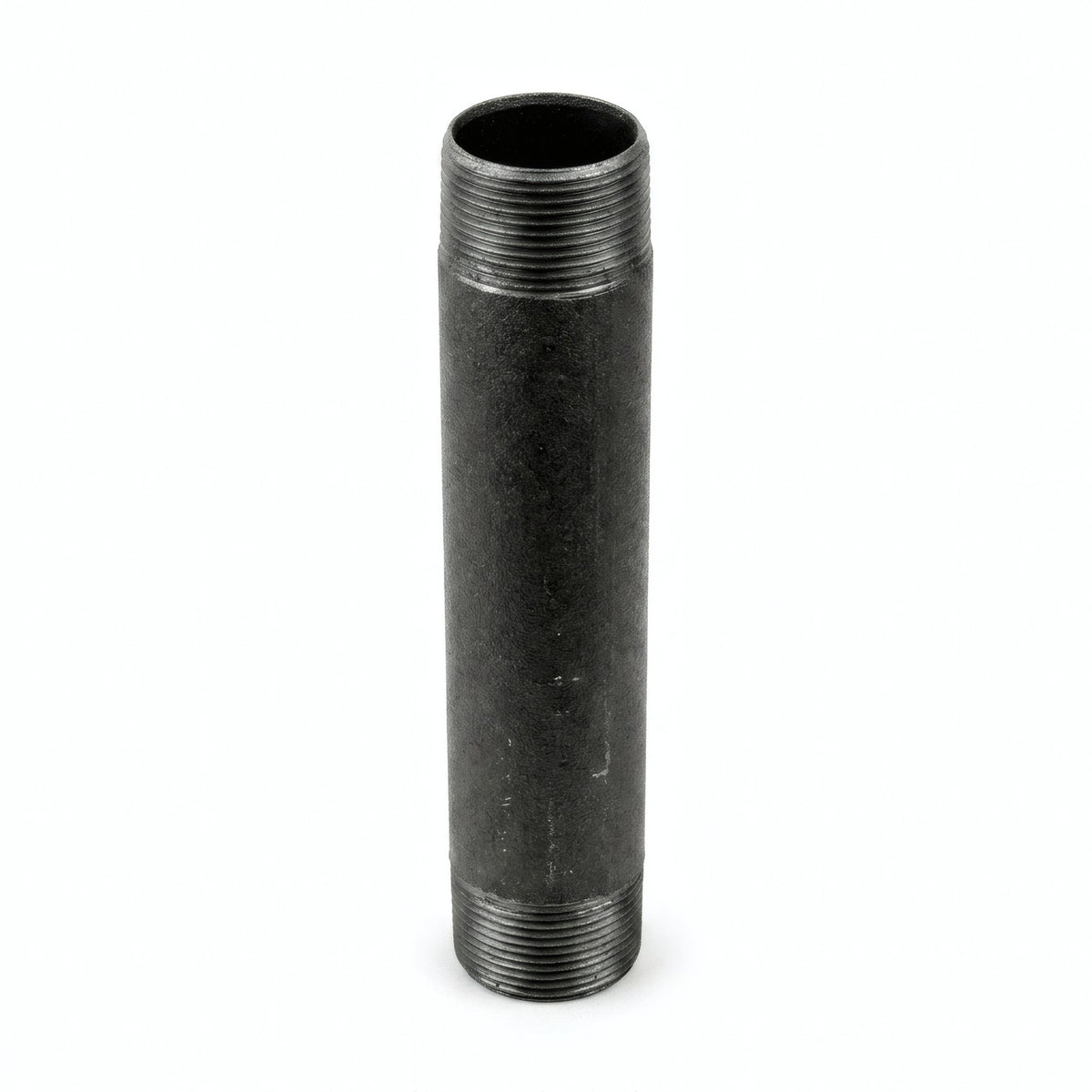 Tube 1''1/4 sur-mesure - 33x42mm acier noir - fileté - photo produit fond blanc 1