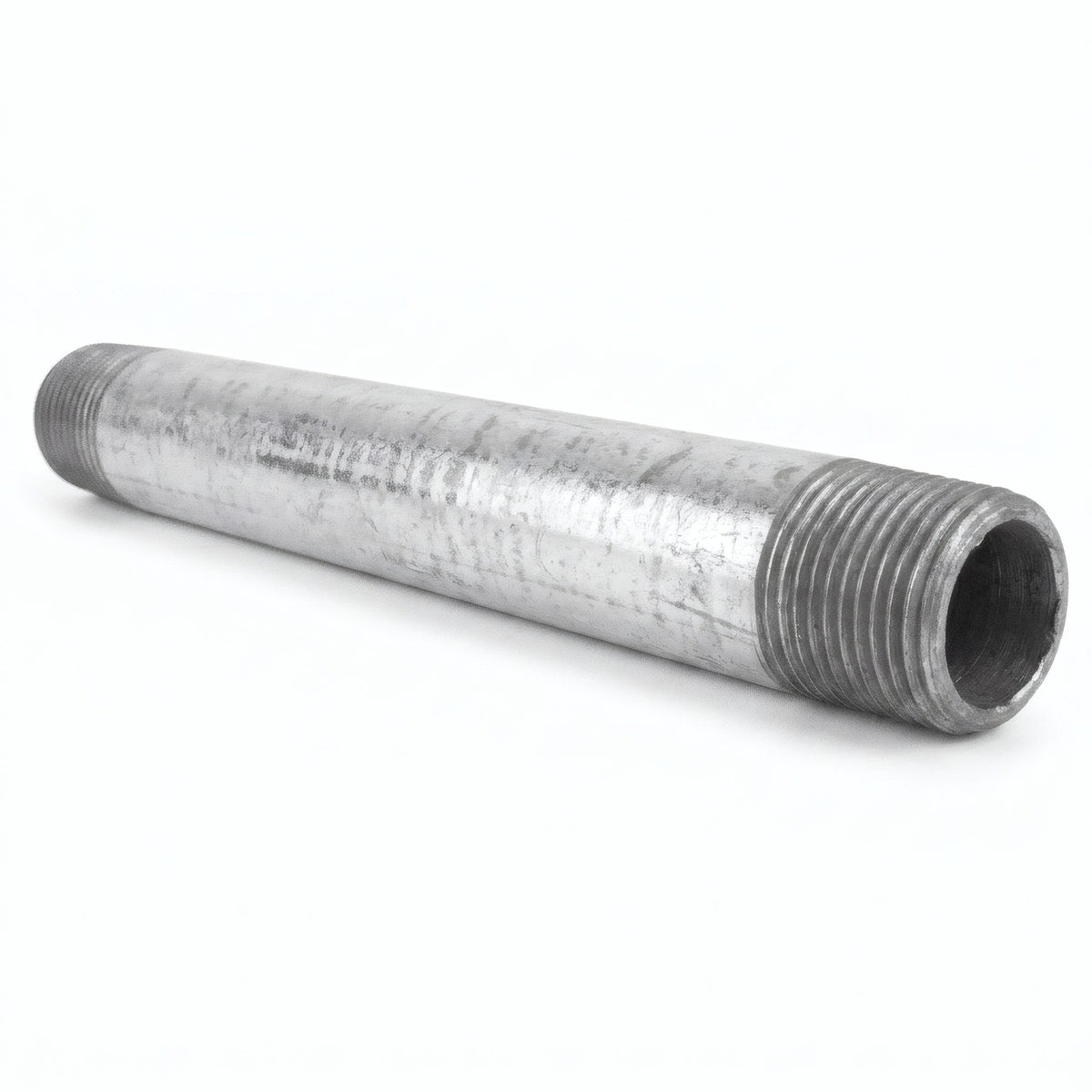Tube 1/2'' - 15x21mm acier galvanisé - fileté - photo produit fond blanc 8