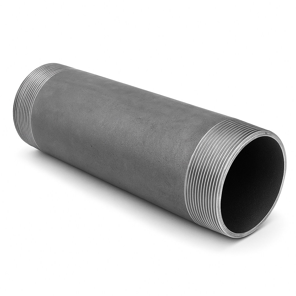 bobine acier filetée noire 4 pouces