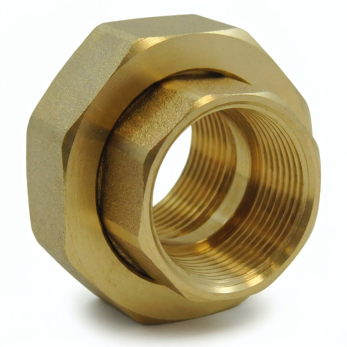 Union portée plate F/F laiton EPDM - photo produit fond blanc 1