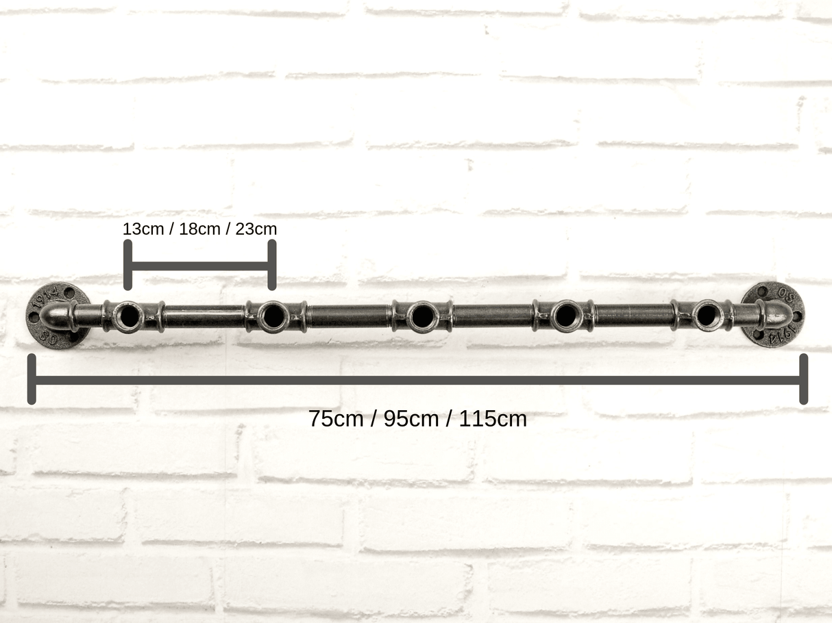 Garderobenhaken, Kleiderhaken mit 5 Wasserhähnen | 3 Größen