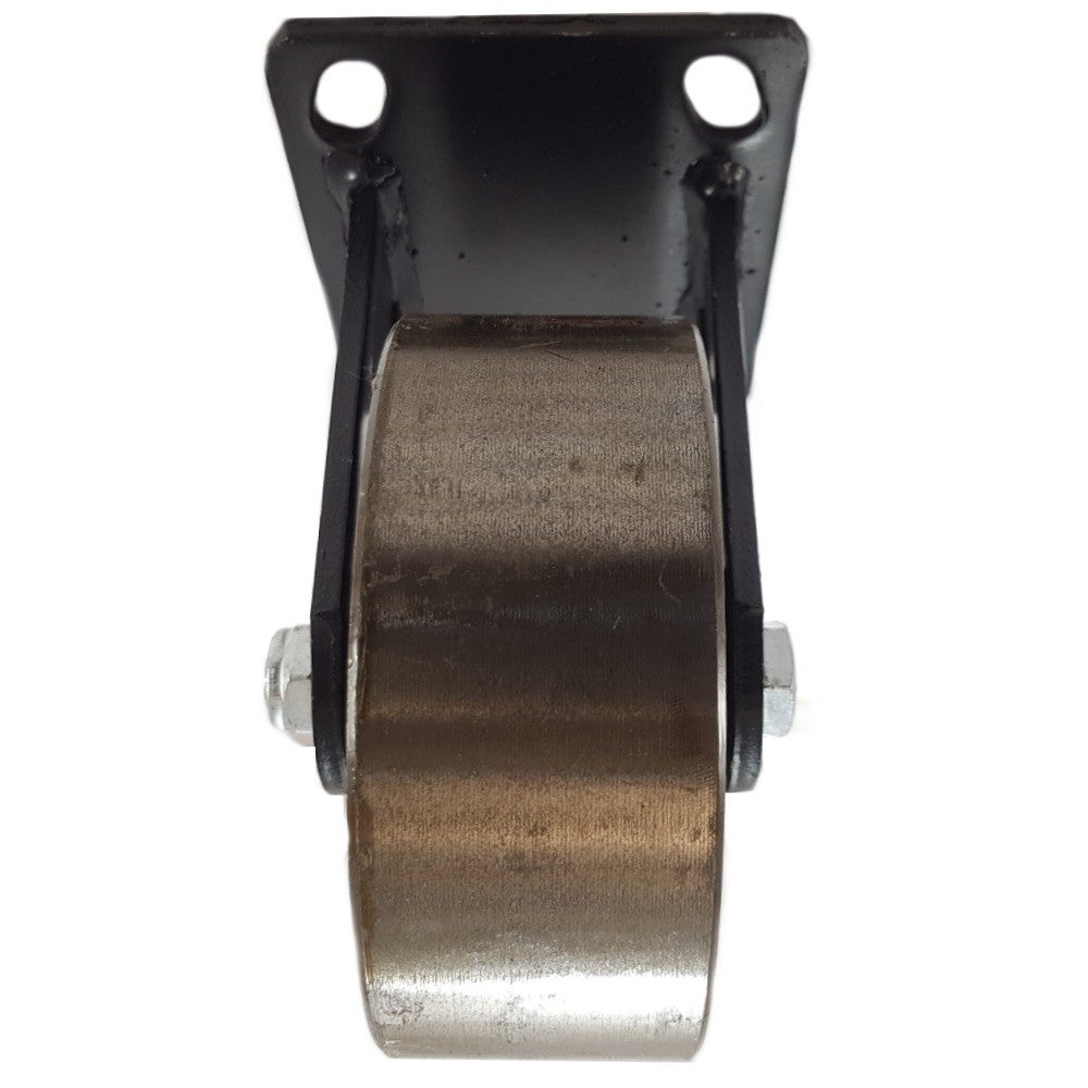 Roulette industrielle noire métal pour meuble