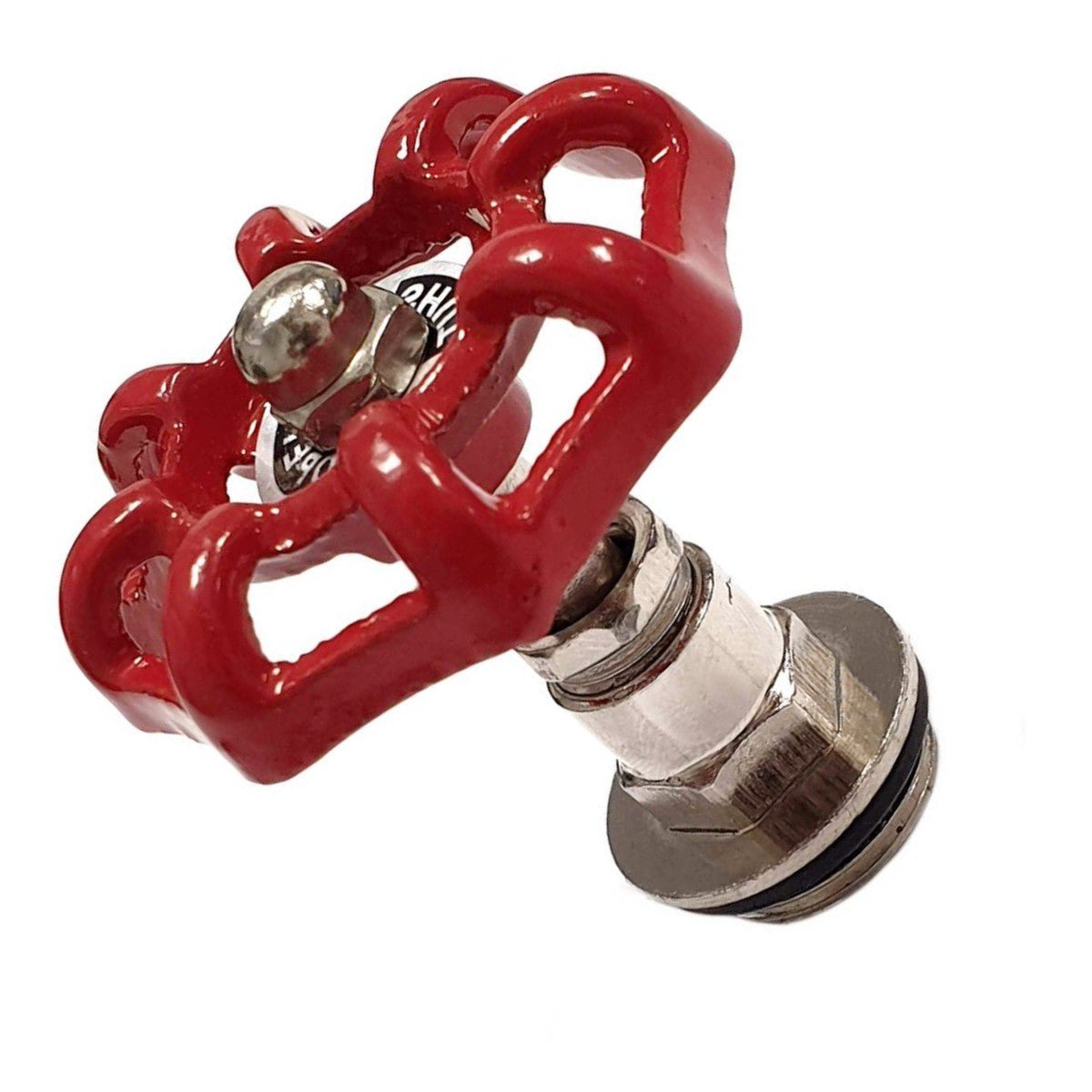 Deco Ventil Kopf | Handrad rot