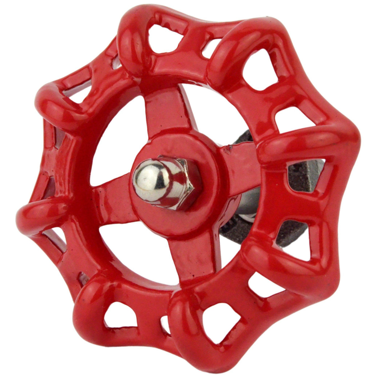 volant en fonte sur mamelon à visser