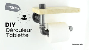 Tuto: Comment fabriquer un dérouleur WC en plomberie avec tablette en bois ?