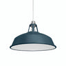 Emaillierter Glocken-Lampenschirm Ø 38 cm für E27-Fassung — Petrol