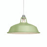 Emaillierter Glocken-Lampenschirm Ø 38 cm für E27-Fassung — Wiesengrün