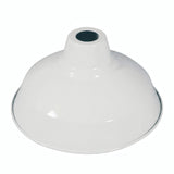 Konischer Lampenschirm aus Metall Ø 30 cm für E27-Fassung — Weiß