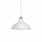 Konischer Lampenschirm aus Metall Ø 30 cm für E27-Fassung — Weiß