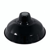 Konischer Lampenschirm aus Metall Ø 30 cm für E27-Fassung — Schwarz