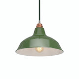 Konischer Lampenschirm aus Metall Ø 30 cm für E27-Fassung — Grün