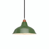 Konischer Lampenschirm aus Metall Ø 30 cm für E27-Fassung — Grün