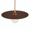 Scheiben-Lampenschirm aus Eisen Ø 40 cm für E27-Fassung — Corten-Optik