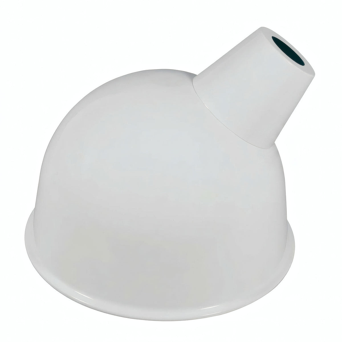 Lampenschirm mit schräger Öffnung Ø 30 cm für E27-Fassung — Weiß
