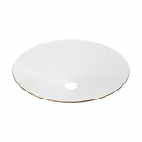 Flacher emaillierter Lampenschirm Ø 30 cm für E27-Fassung — Weiß und satinierte Bronze
