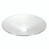 Flacher emaillierter Lampenschirm Ø 30 cm für E27-Fassung — Weiß und Schwarz