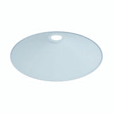 Flacher emaillierter Lampenschirm Ø 30 cm für E27-Fassung — Himmelblau