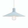 Flacher emaillierter Lampenschirm Ø 30 cm für E27-Fassung — Himmelblau
