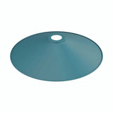 Flacher emaillierter Lampenschirm Ø 30 cm für E27-Fassung — Petrol