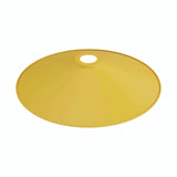 Flacher emaillierter Lampenschirm Ø 30 cm für E27-Fassung — Senfgelb