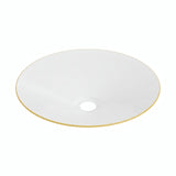 Flacher emaillierter Lampenschirm Ø 30 cm für E27-Fassung — Senfgelb
