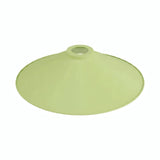 Flacher emaillierter Lampenschirm Ø 30 cm für E27-Fassung — Wiesengrün