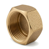 Kappe mit innengewinde und sechskantigem Kopf aus CW617N Messing BSP – isometrische Ansicht